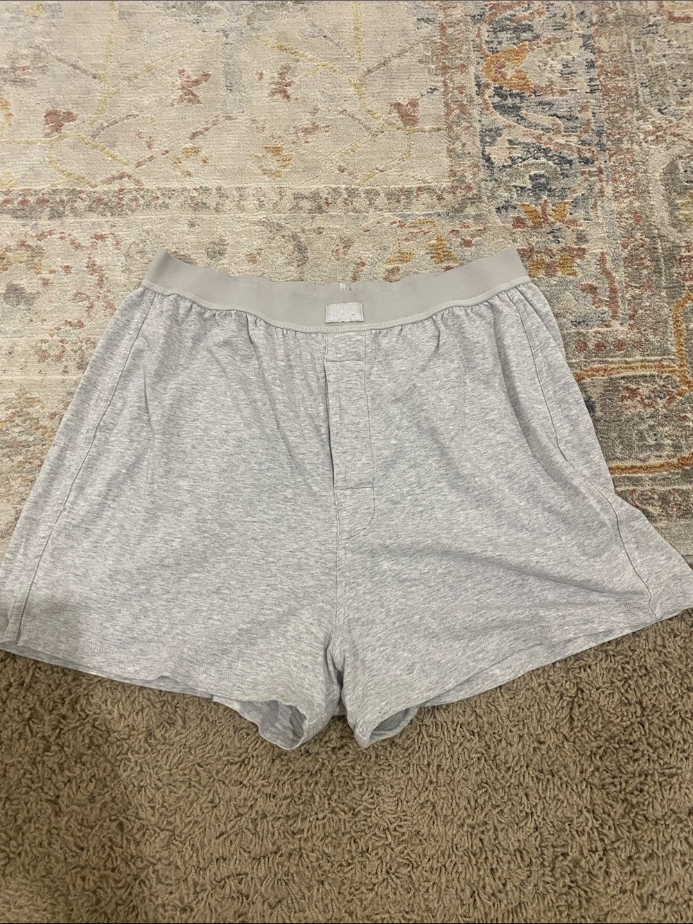 SKIMS Gray Boxer Shorts